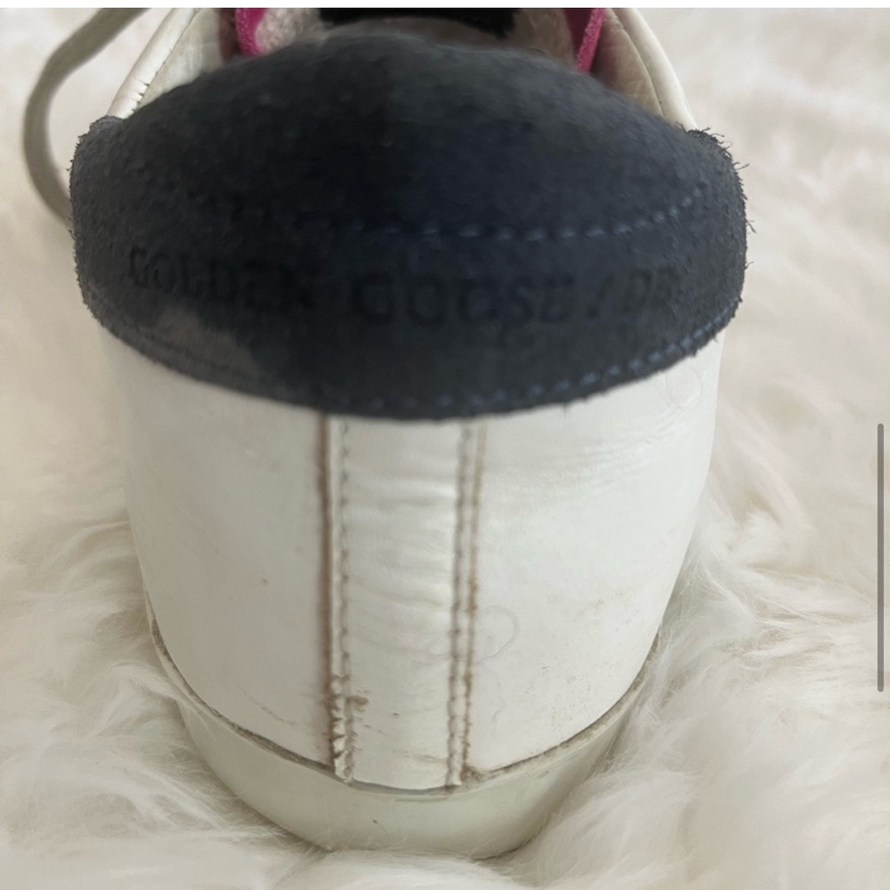 Golden Goose White and Pink Athletic Shoes size 8 - Picture 5 of 7